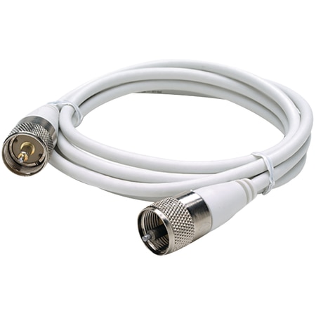 SEACHOICE 5' RG58UCoaxial Antenna Cable Assembly, w/PL259 Fittings on Both Ends 19781